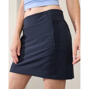 COPY - Athleta 16 Brooklyn Heights Mid Rise Skort 16" Size 16 Navy Blue